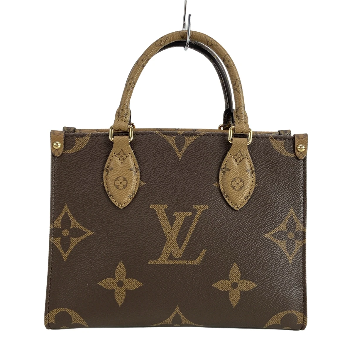 PRE-OWNED LV On The Go PM Monogram Reverse Tote Bag