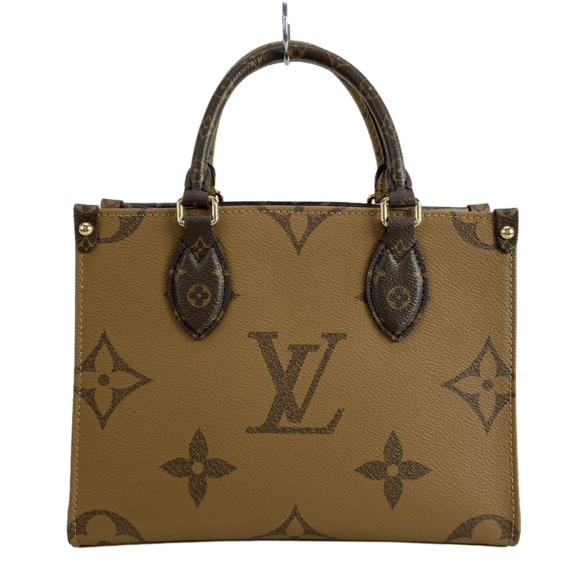 PRE-OWNED LV On The Go PM Monogram Reverse Tote Bag