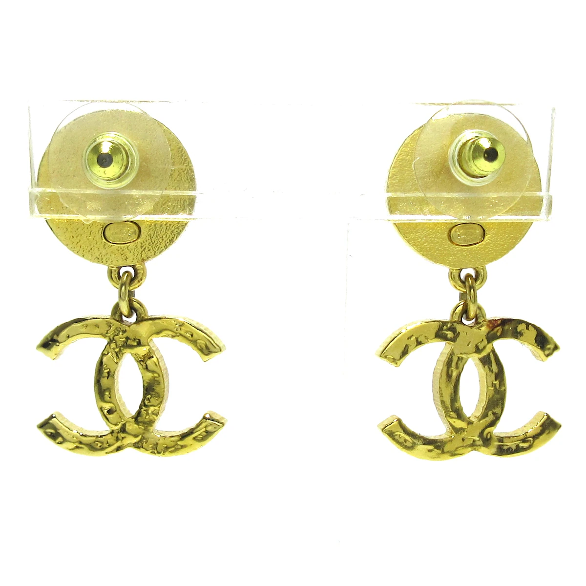 Pendientes Coco con herrajes negros dorados CC USADOS