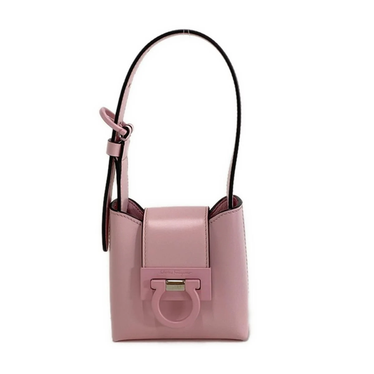 PRE-OWNED Gancini Pink Leather Handbag