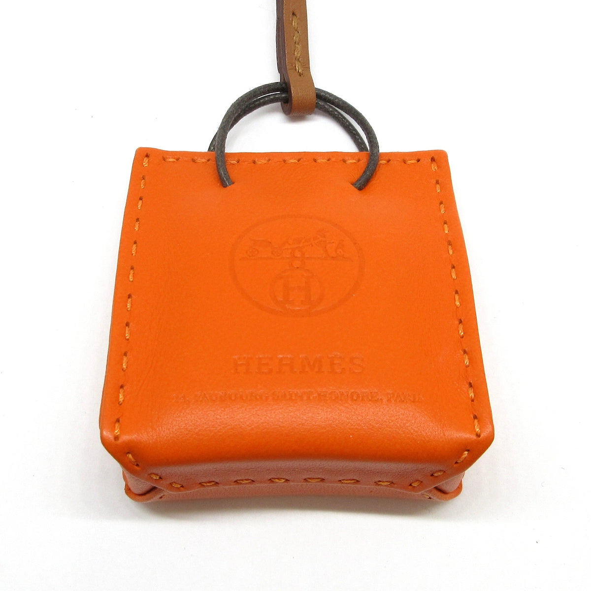 PRE-OWNED Sack Orange Bag Charm