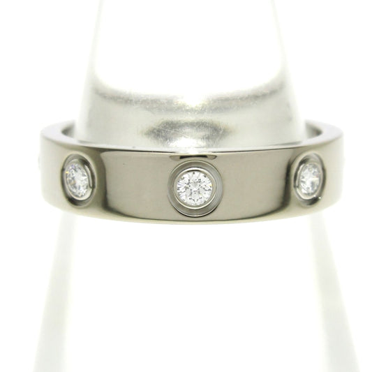 CARTIER - Mini Love Ring Full Diamond Ring 18K White Gold Diamond