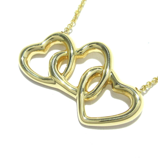 TIFFANY&CO. - Triple Open Heart Necklace 18K Yellow Gold