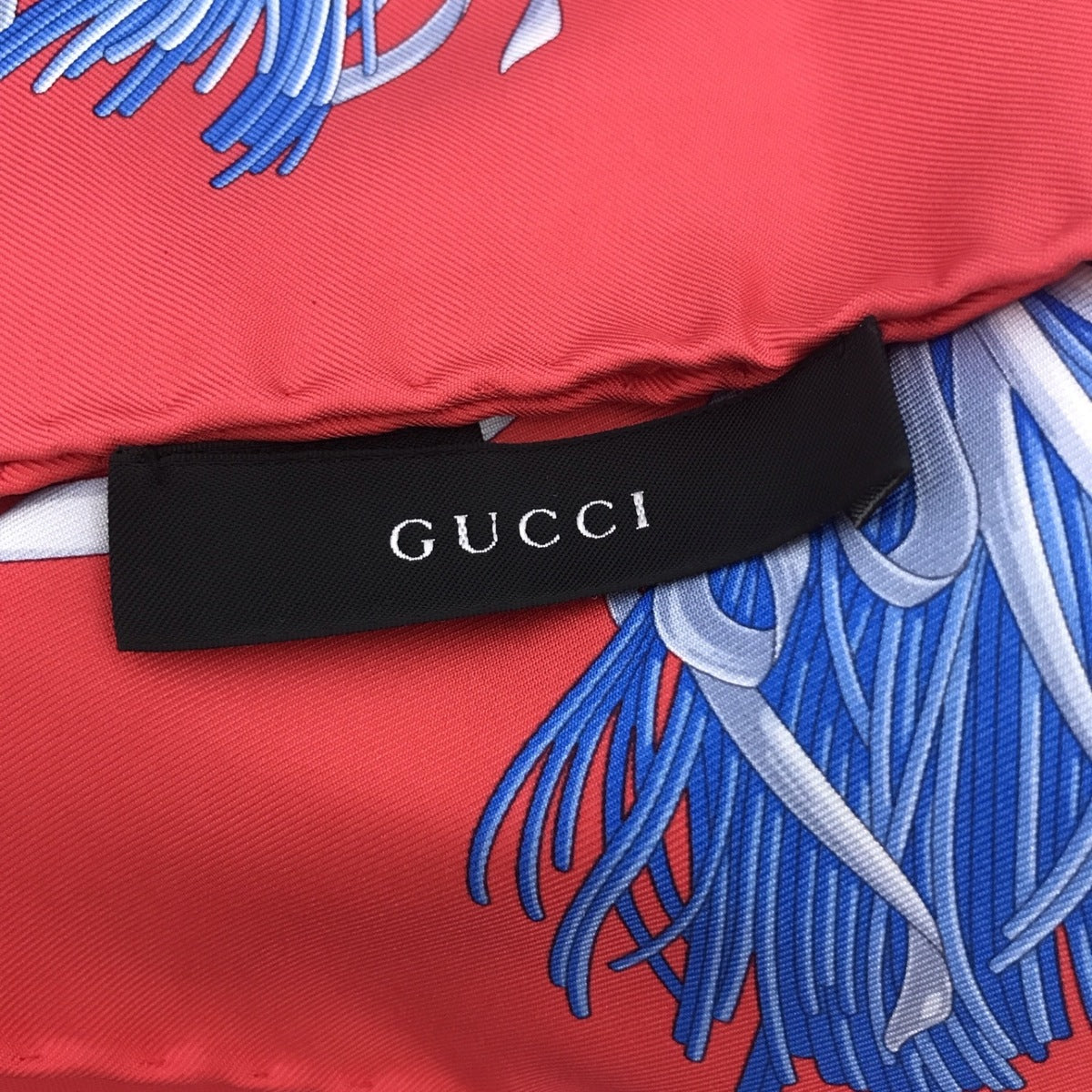 GUCCI - Bufanda con motivo Horsebit en color rojo