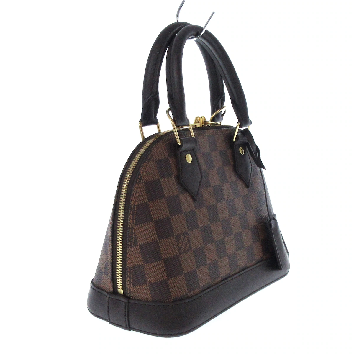 PRE-OWNED LV Alma BB Damier Ebene Canvas Shoulder Bag