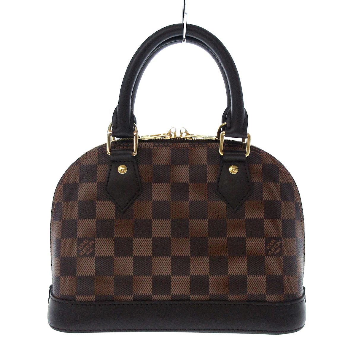 PRE-OWNED LV Alma BB Damier Ebene Canvas Shoulder Bag