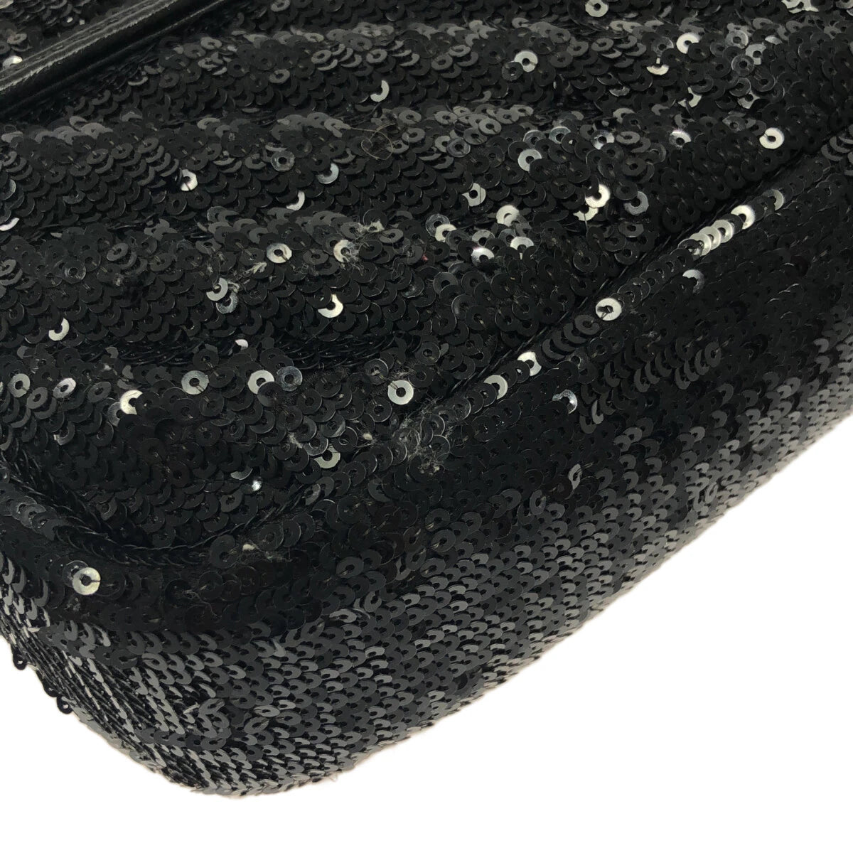 GUCCI - GG Marmont Shoulder Bag 446744 Black Sequins Leather