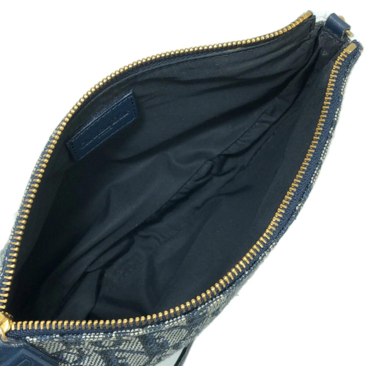 DIOR - Saddle Pouch Handbag Light gray Dark Navy