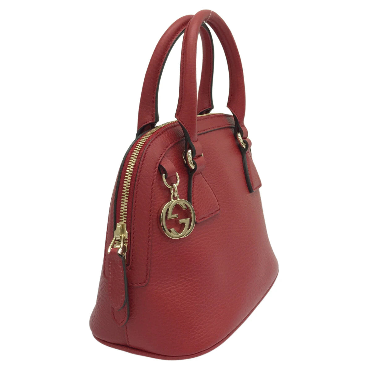 GUCCI - Bolso de mano con G entrelazada en rojo