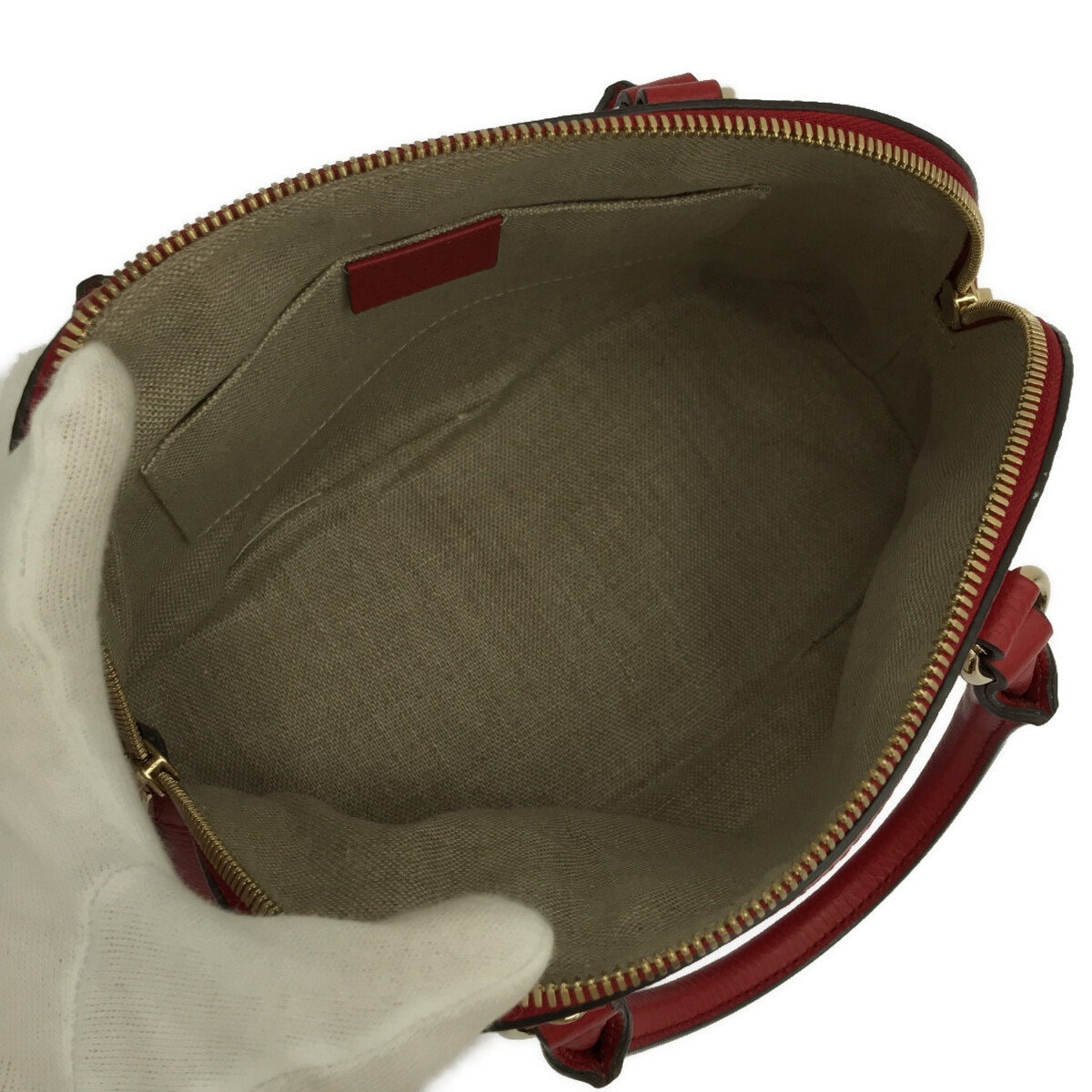 GUCCI - Red Interlocking G Handbag