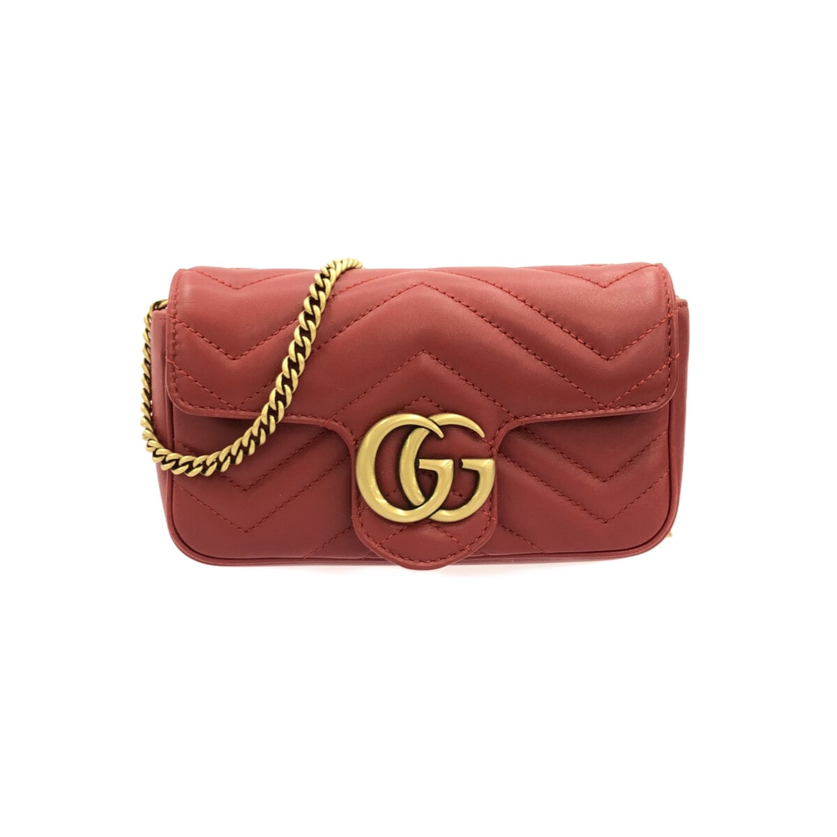 GUCCI - Bolso mini de piel acolchada GG Marmont