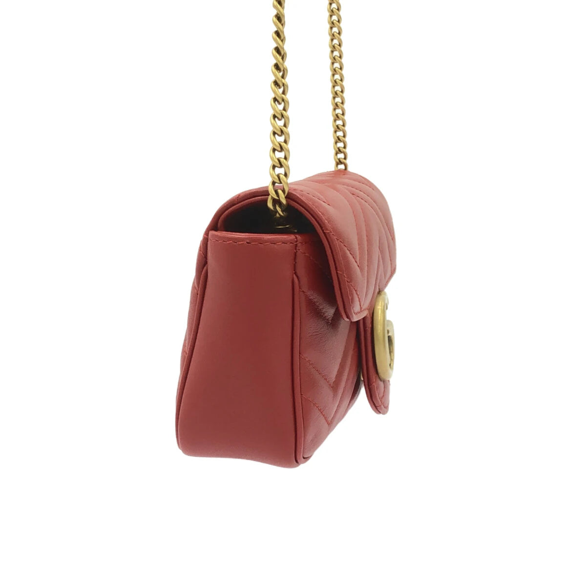 GUCCI - Bolso mini de piel acolchada GG Marmont