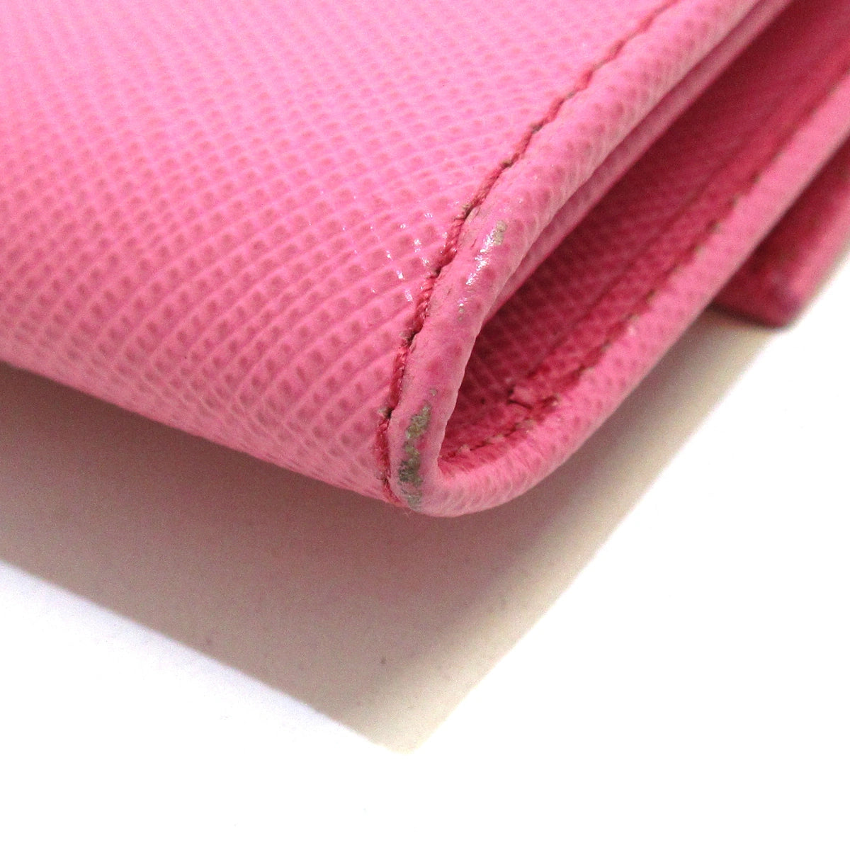 PRADA - Long Wallet Pink Saffiano Leather
