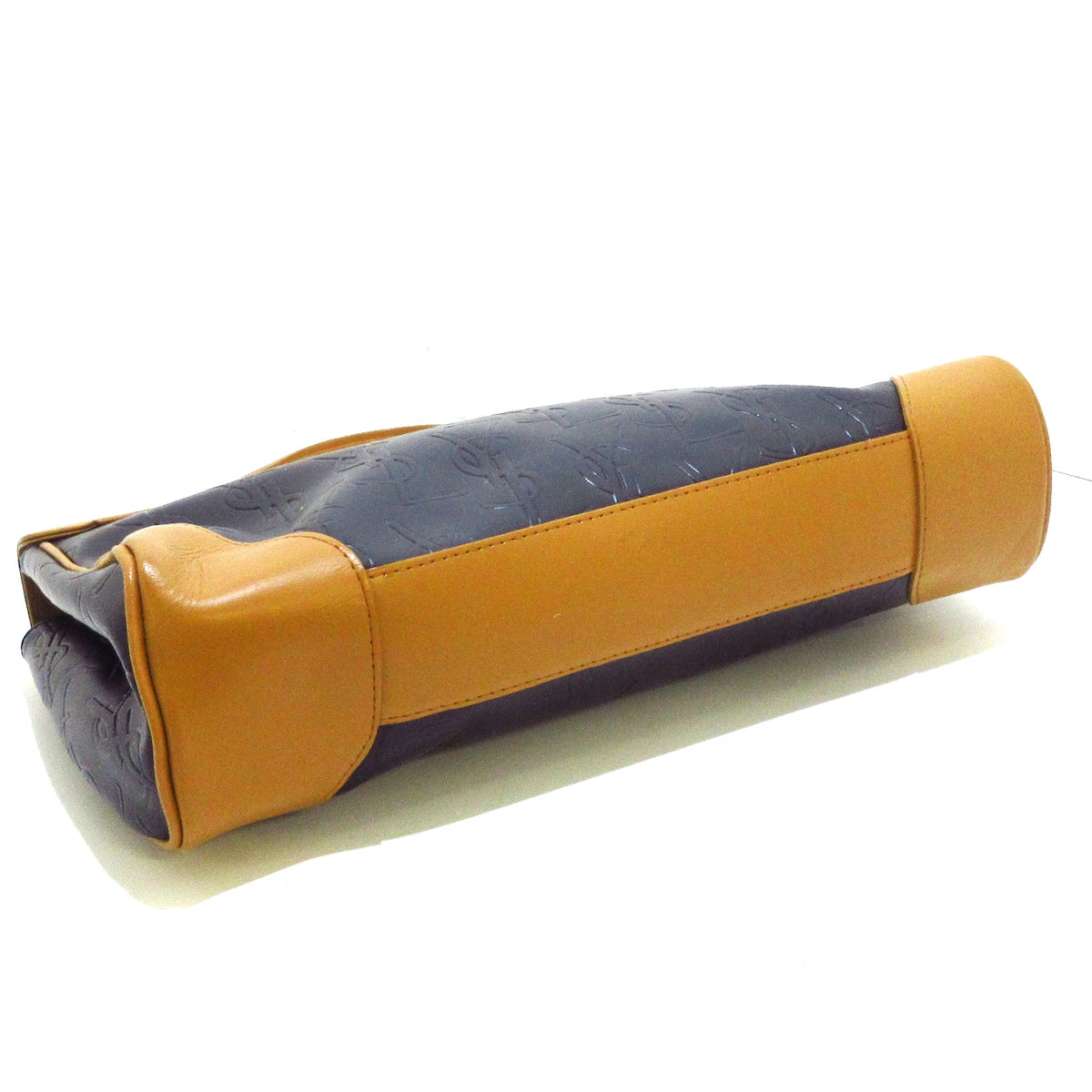 SAINT LAURENT - Handbag Black Light Brown Leather