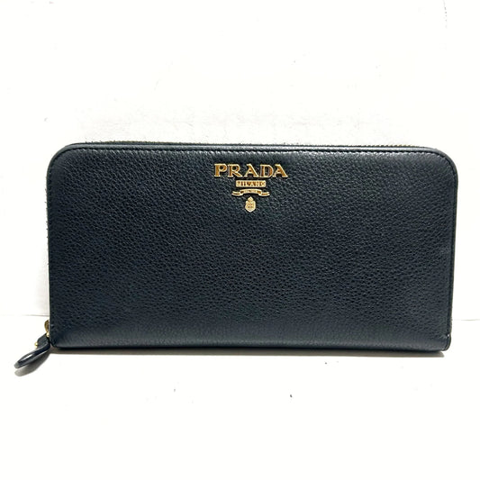 PRADA - Black Leather Long Wallet