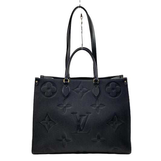 PRE-OWNED LV Onthego GM Noir Monogram Empreinte Leather Tote Bag