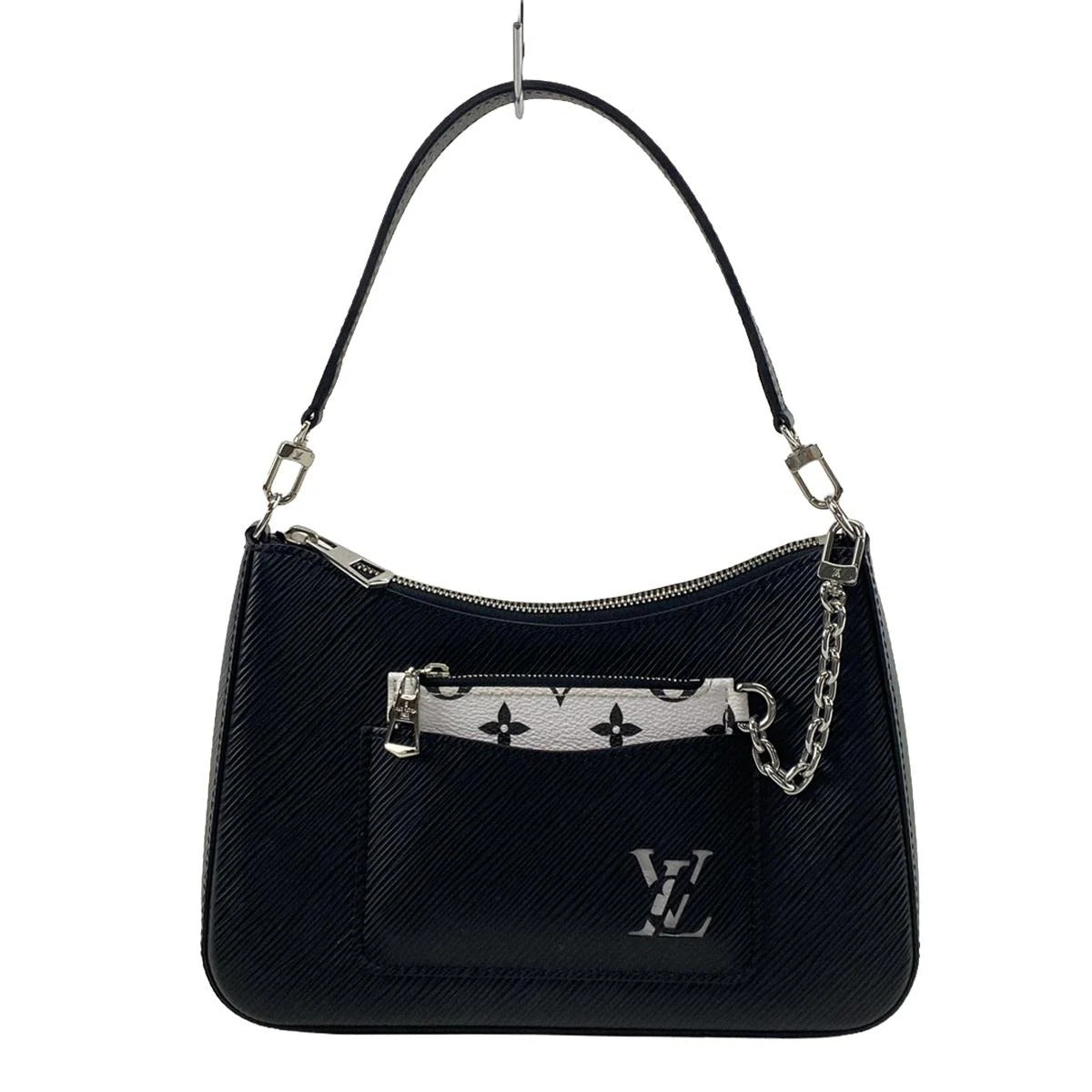 PRE-OWNED LV Marelle Black Epi Leather Shoulder Bag