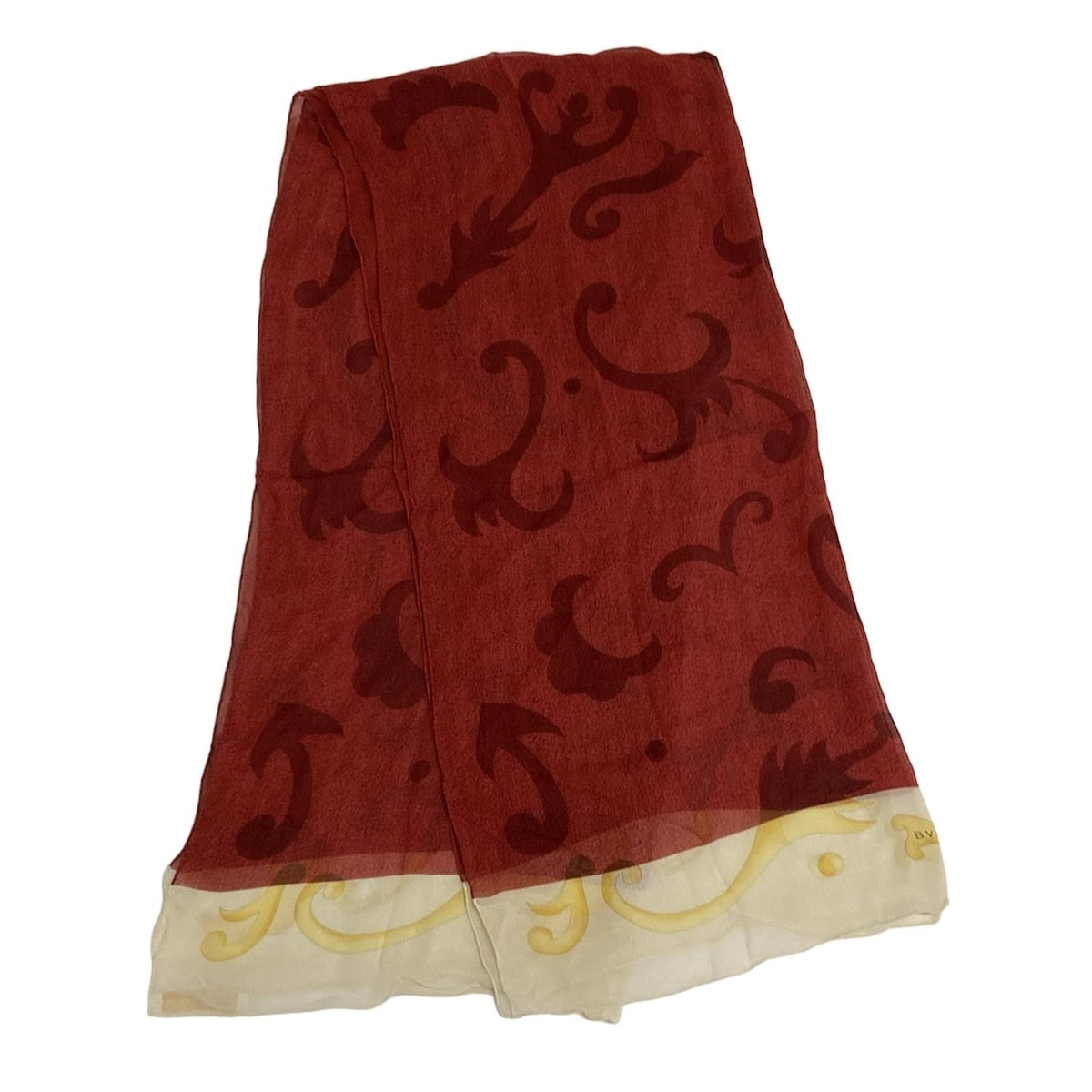 PRE-OWNED Silk Printed Scarf