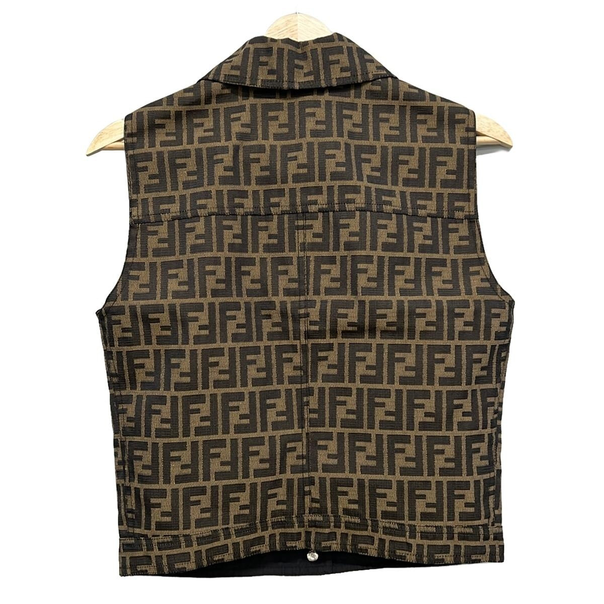 PRE-OWNED Black Brown Zucca Vest