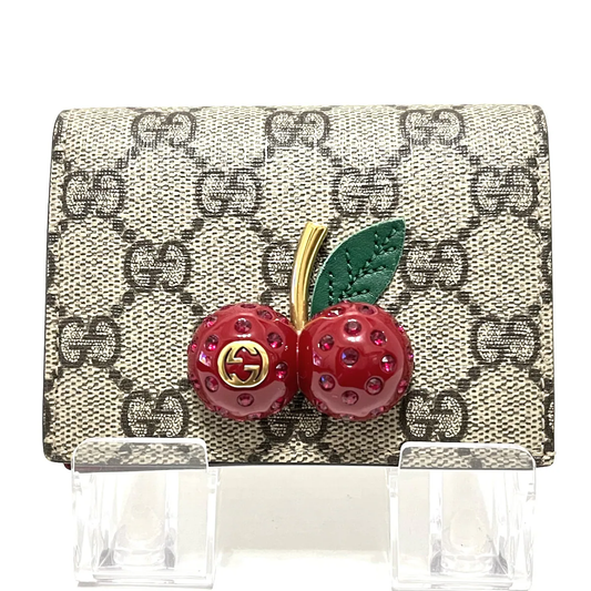 GUCCI - GG Supreme Cherry Bifold Wallet