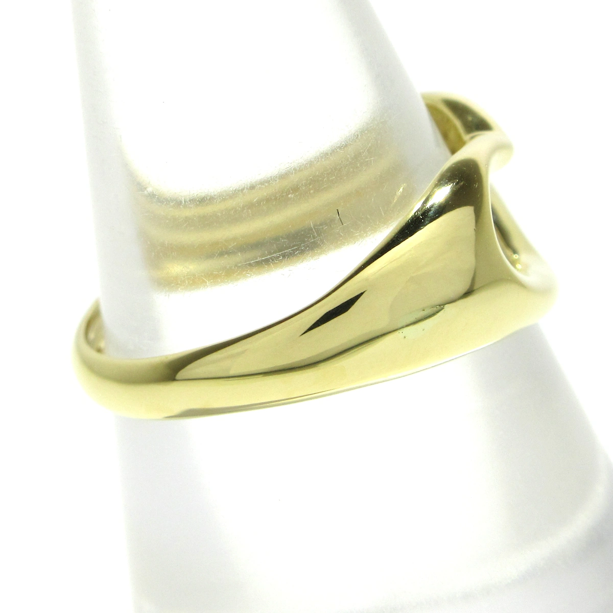 PRE-OWNED 18K Yellow Gold Open Heart Ring