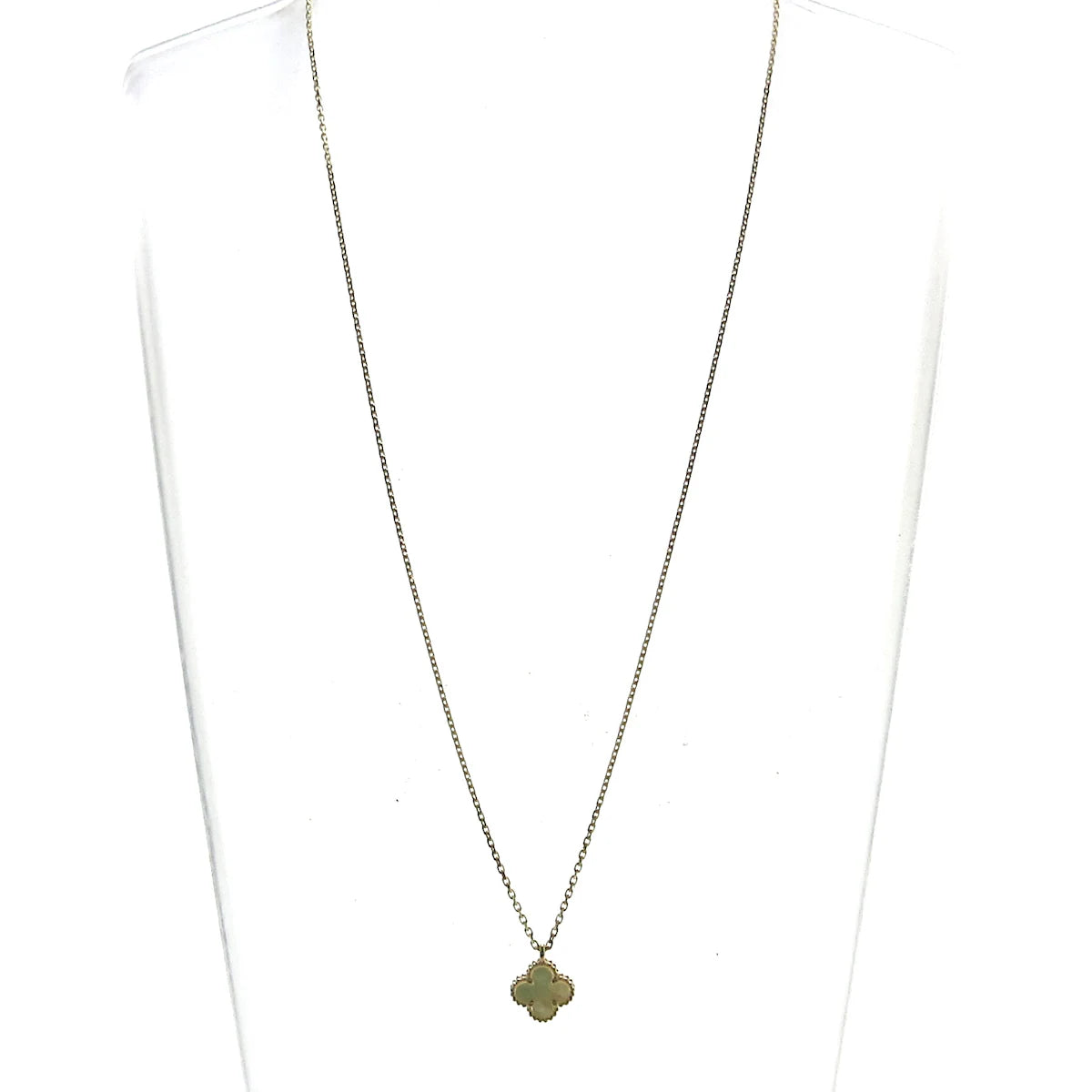 VAN CLEEF - Sweet Alhambra Necklace 18K Yellow Gold Mother of Pearl