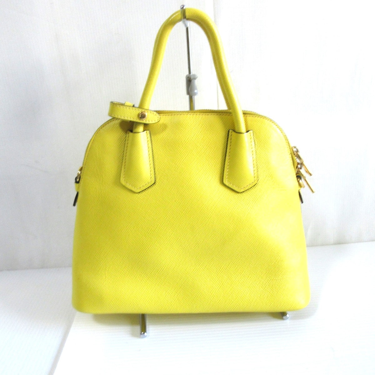 PRADA - Yellow Saffiano Handbag
