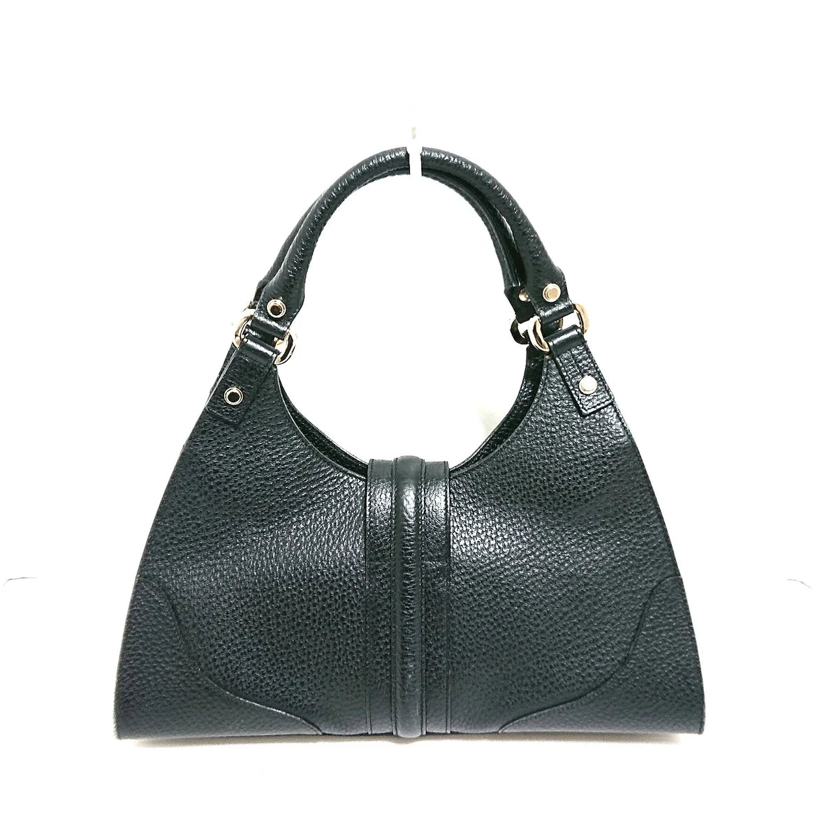 GUCCI - Black Leather Vintage Handbag