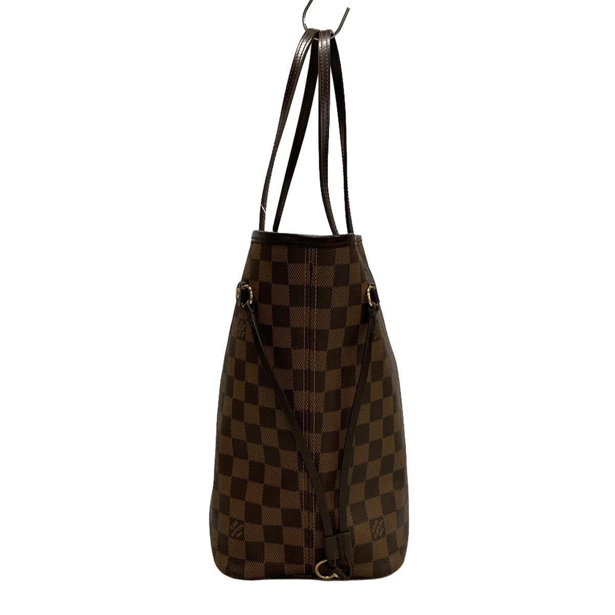 Bolso de hombro de lona LV Neverfull MM Damier Ebene de segunda mano