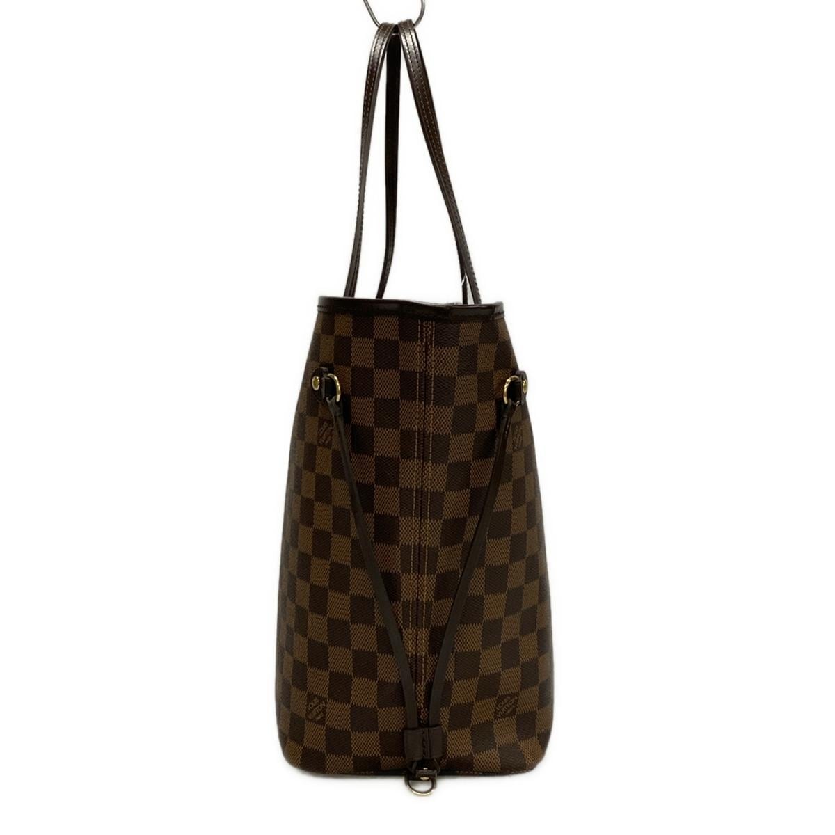 Bolso de hombro de lona LV Neverfull MM Damier Ebene de segunda mano