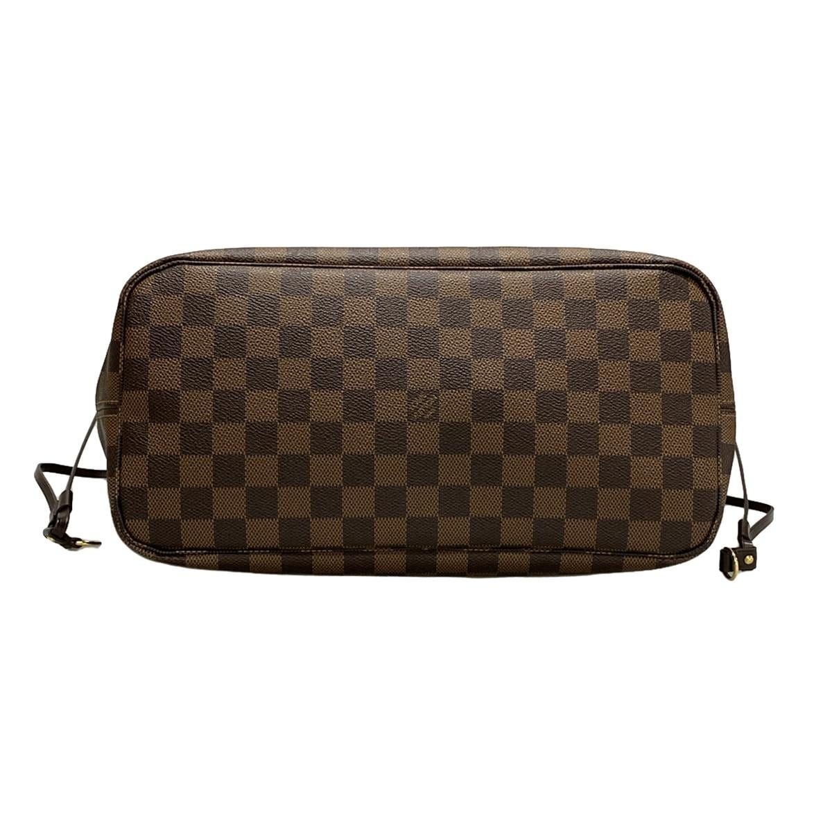 Bolso de hombro de lona LV Neverfull MM Damier Ebene de segunda mano