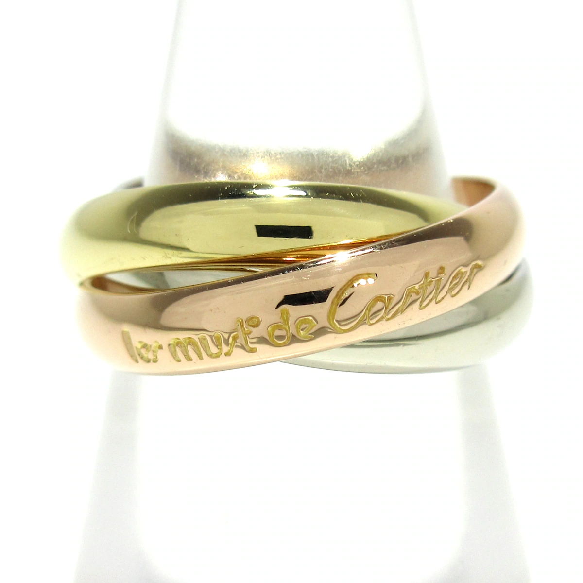 Anillo Trinity tricolor de oro de 18 quilates USADO