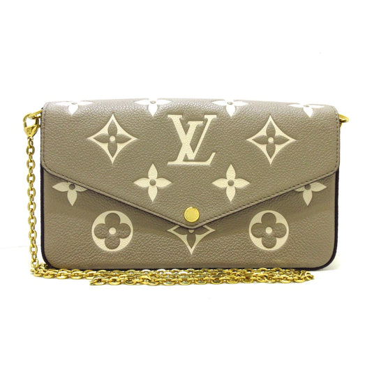 LOUIS VUITTON - Pochette Felice Monogram Empreinte Turtrail Creme