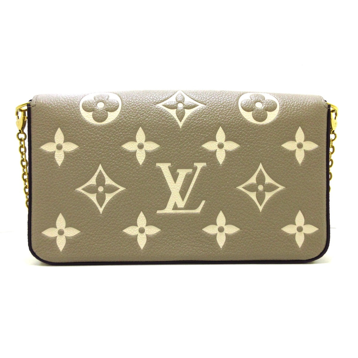 LOUIS VUITTON - Pochette Felice Monogram Empreinte Turtrail Creme