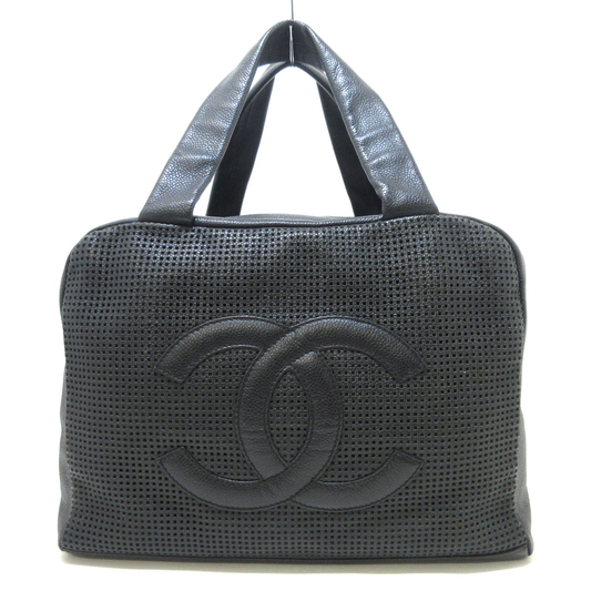 CHANEL - Shoulder Bag Black Caviar Skin Leather