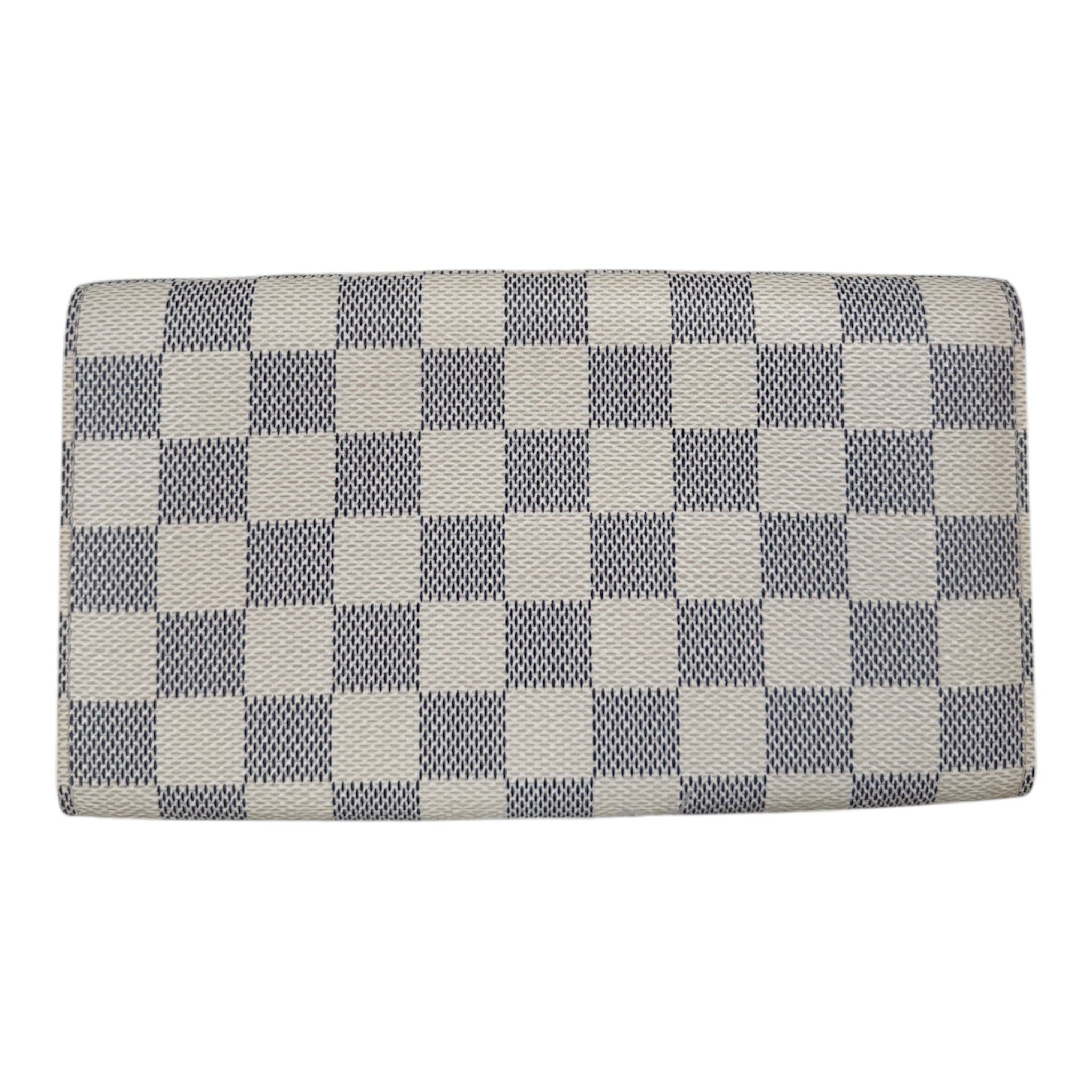PRE-OWNED LV Damier Azur Sarah Continental Wallet