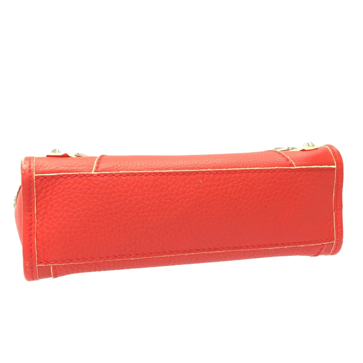 BALENCIAGA - Classic Mini City Handbag Red Leather