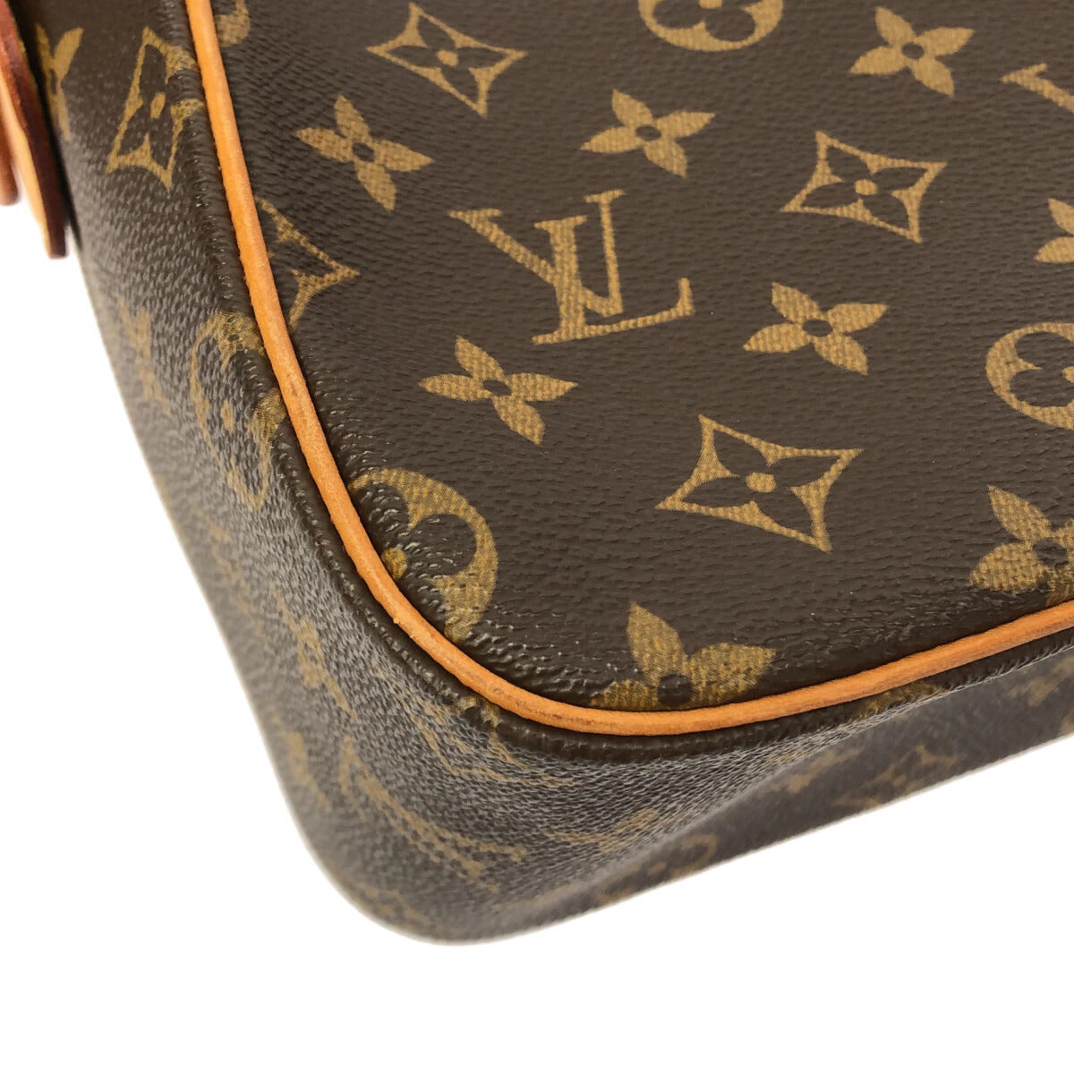 PRE-OWNED LV Viva Cite GM Brown Monogram Canvas Shoulder Bag