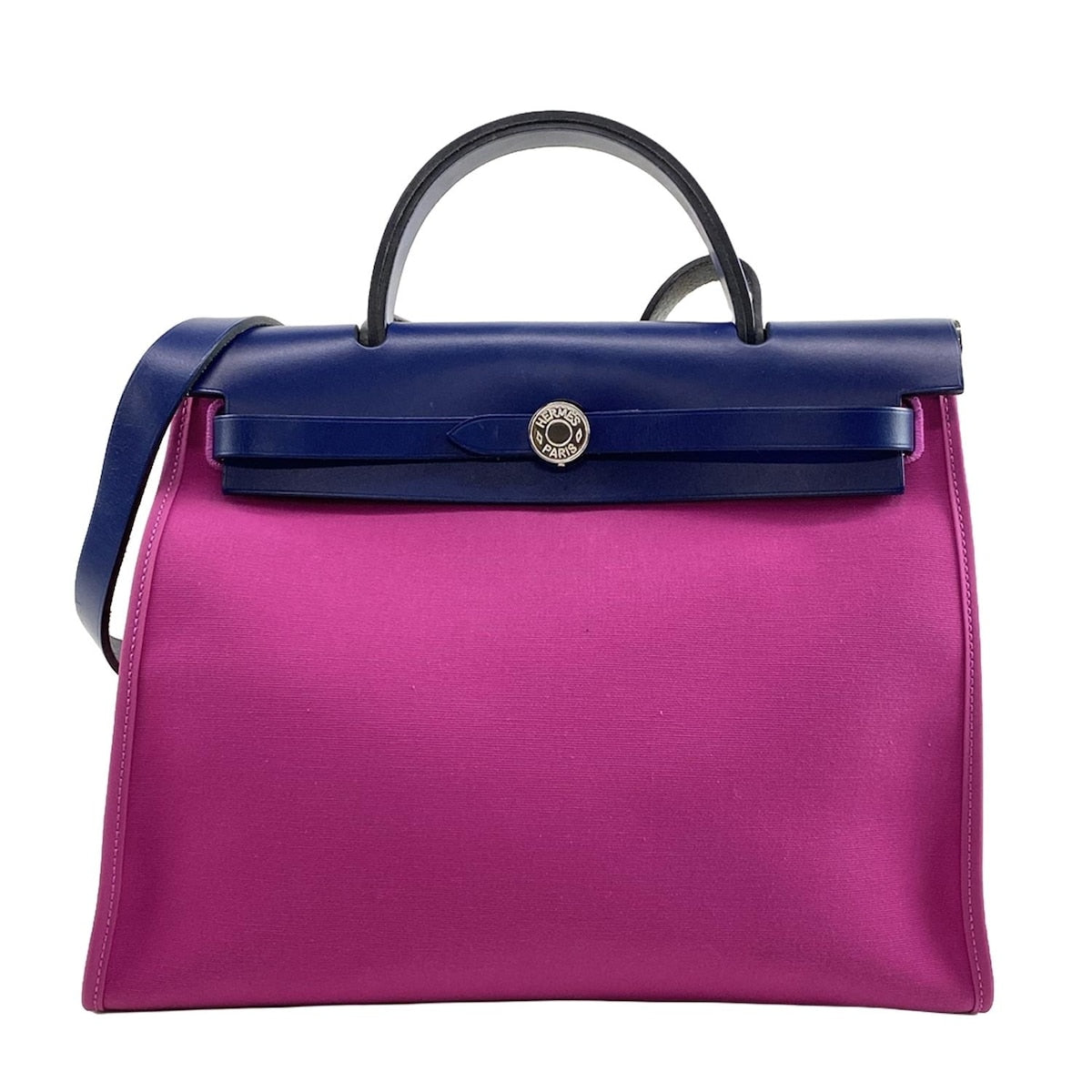 Bolso Magnolia Bleu Saphir Vache Hunter Toile Officier Herbag Zip 31 PM de segunda mano
