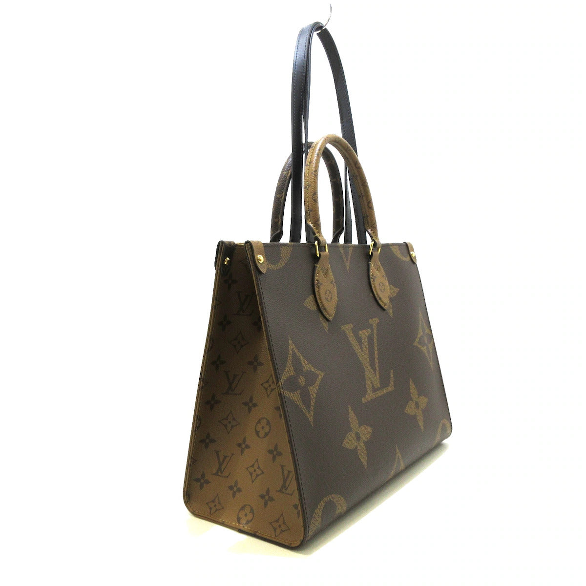 PRE-OWNED LV Onthego MM Monogram Reverse Canvas Tote Bag