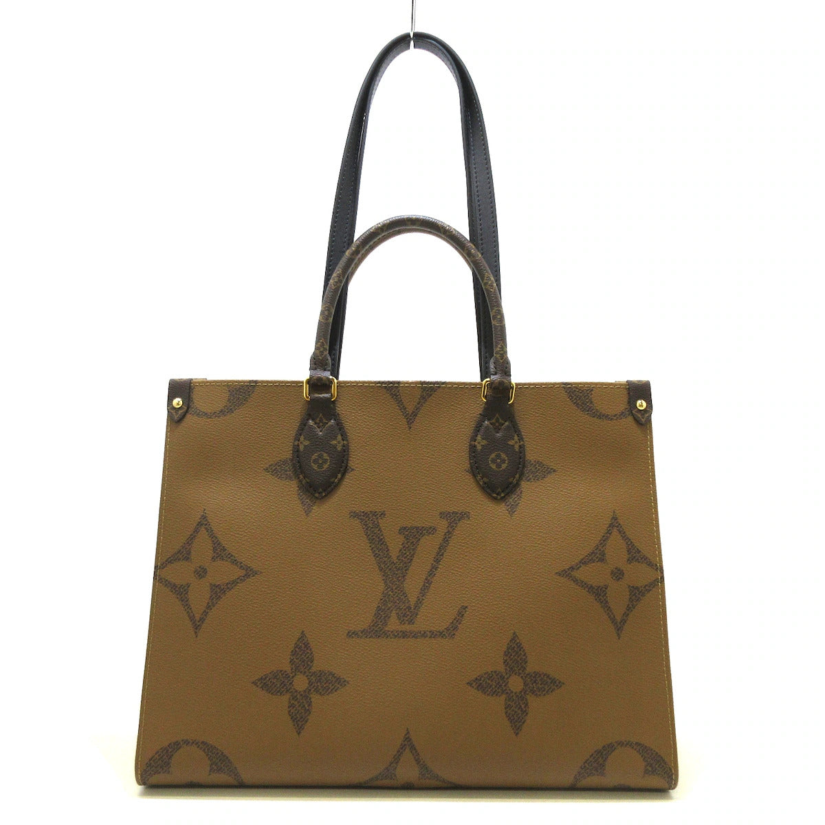 PRE-OWNED LV Onthego MM Monogram Reverse Canvas Tote Bag