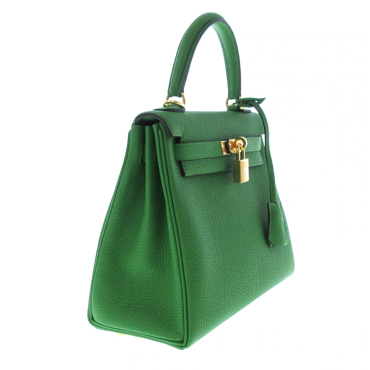 Bolso de mano Kelly 25 Vert Yucca Togo de segunda mano PARTE 1
