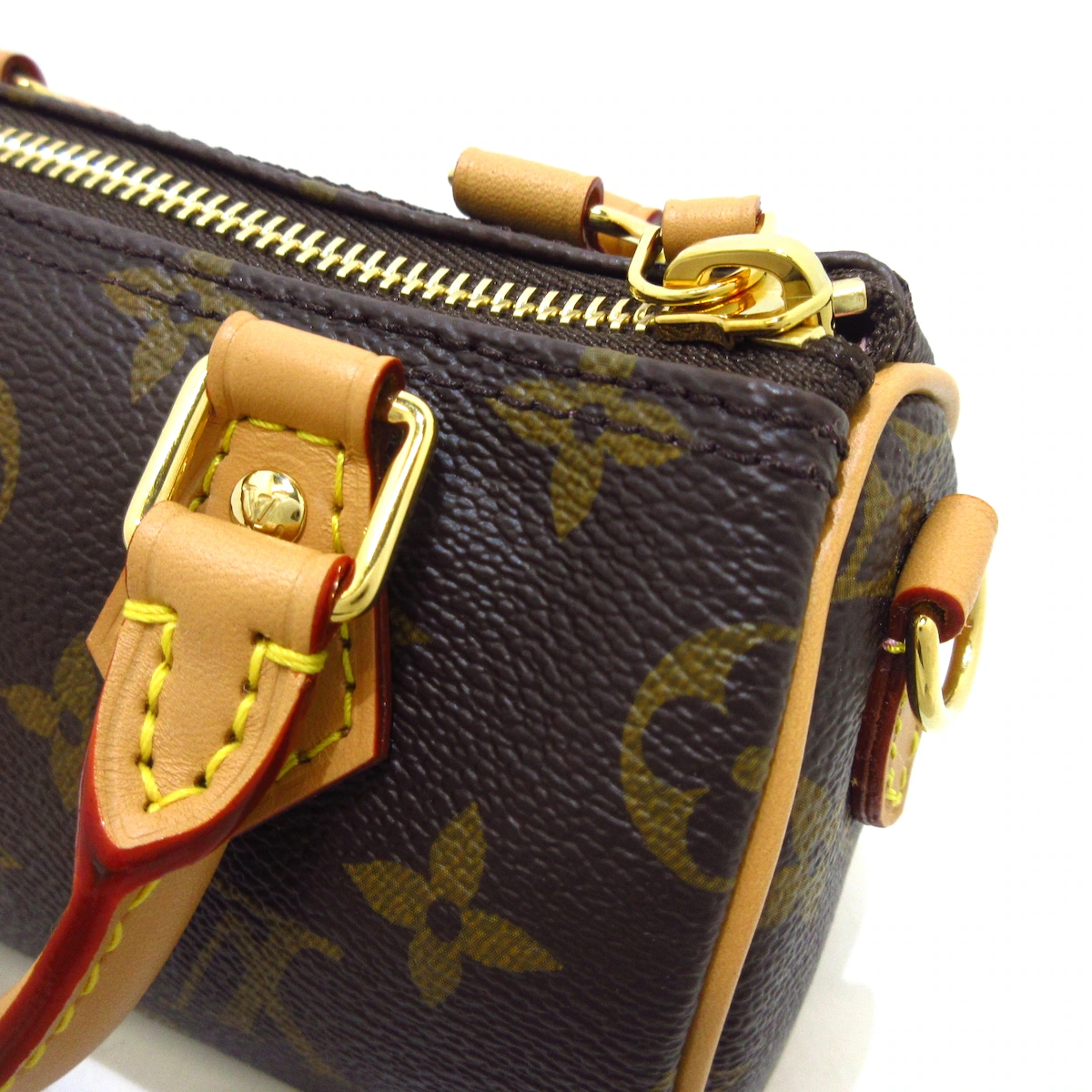 PRE-OWNED LV Nano Speedy Vivienne Monogram Canvas Crossbody Bag