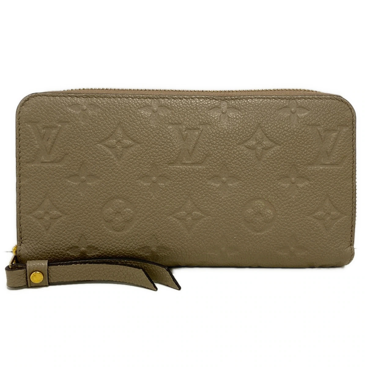 PRE-OWNED LV Zippy Wallet Tourterelle Monogram Empreinte Long Wallet