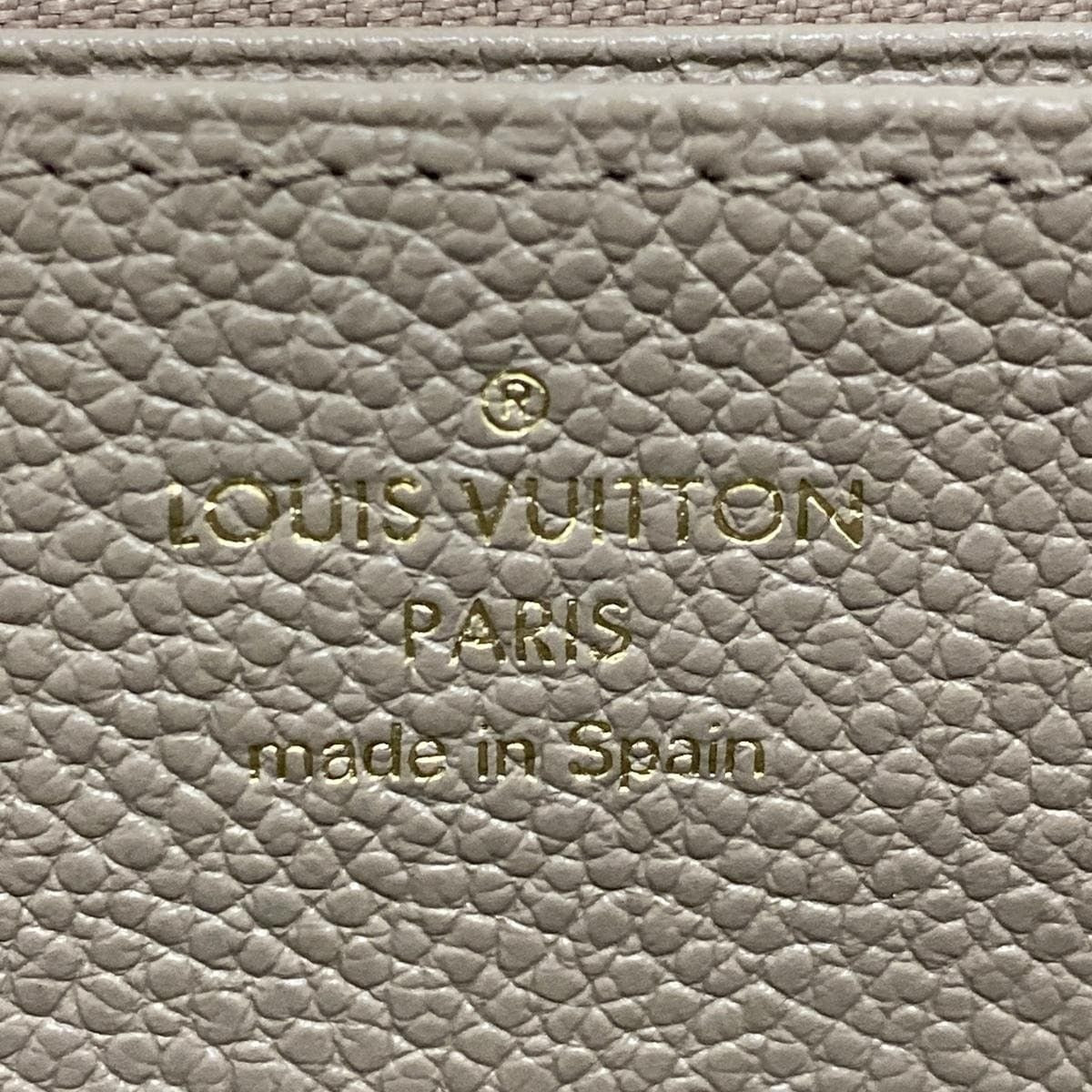 PRE-OWNED LV Zippy Wallet Tourterelle Monogram Empreinte Long Wallet