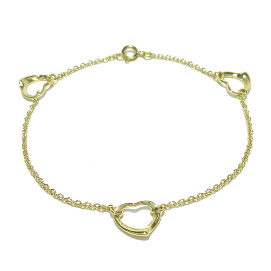 TIFFANY & CO. - Open Heart Bracelet 18K Yellow Gold