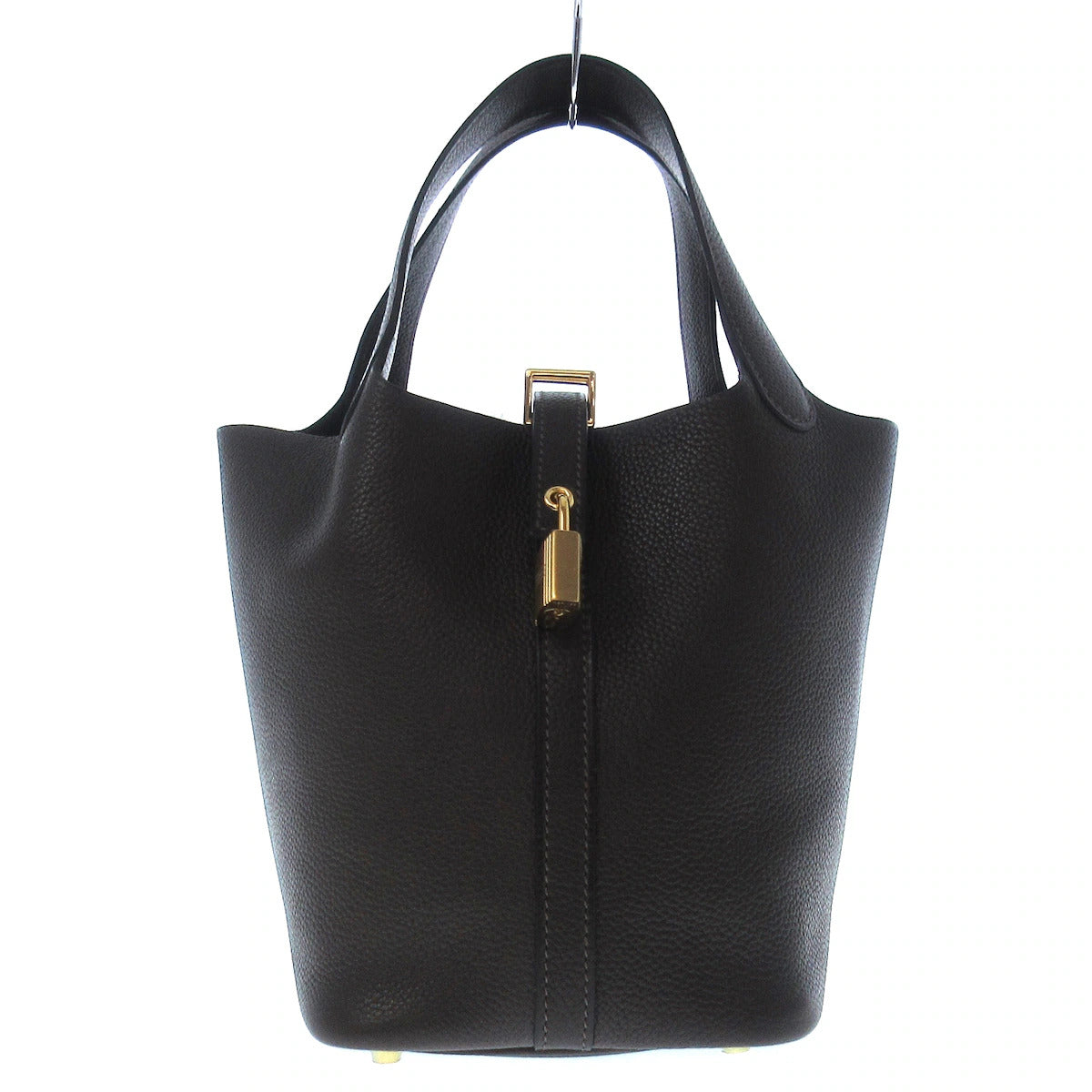 PRE-OWNED Picotin Lock PM Ebene Barenia Faubourg Tote Bag