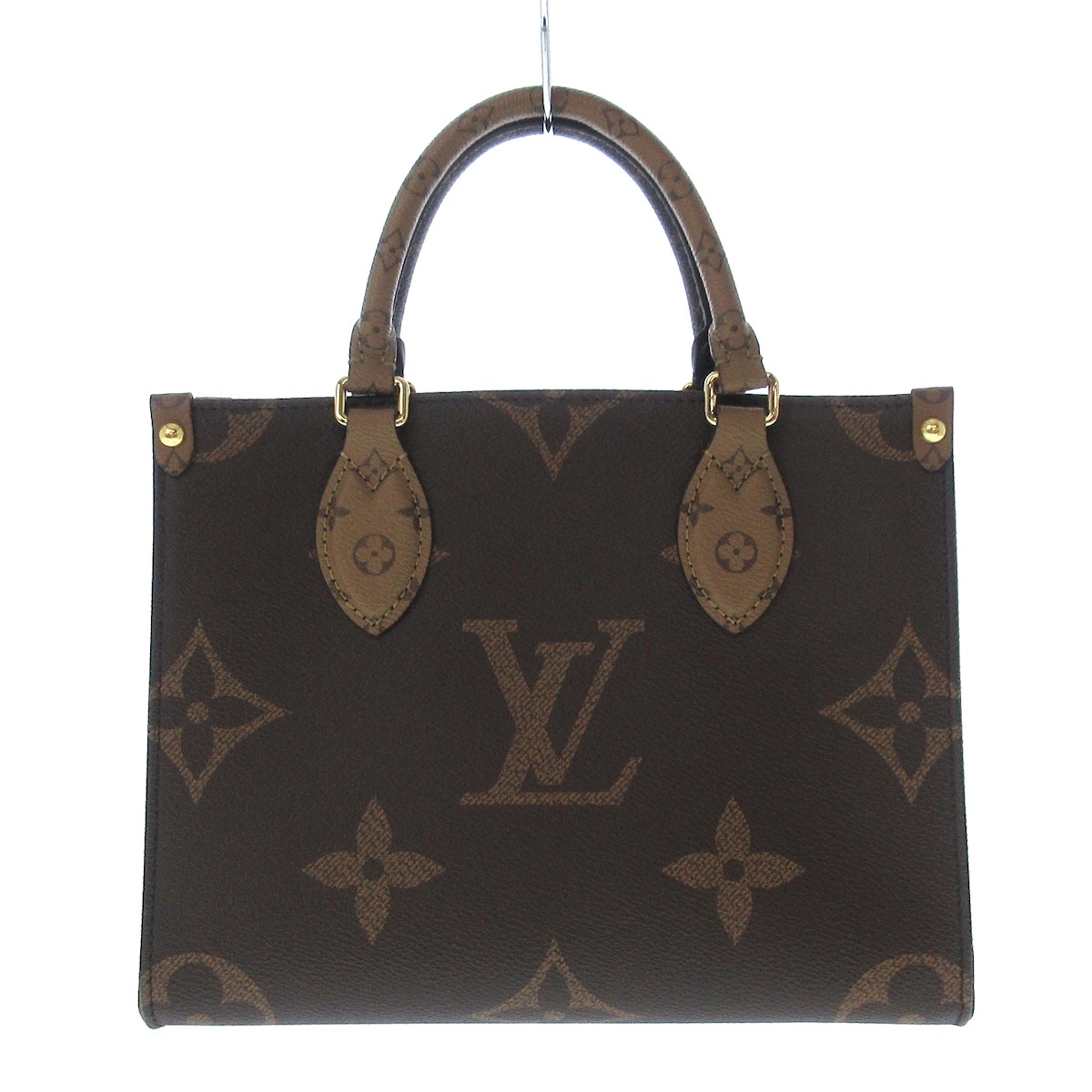 PRE-OWNED LV Onthego PM Monogram Reverse Tote Bag Shoulder Bag