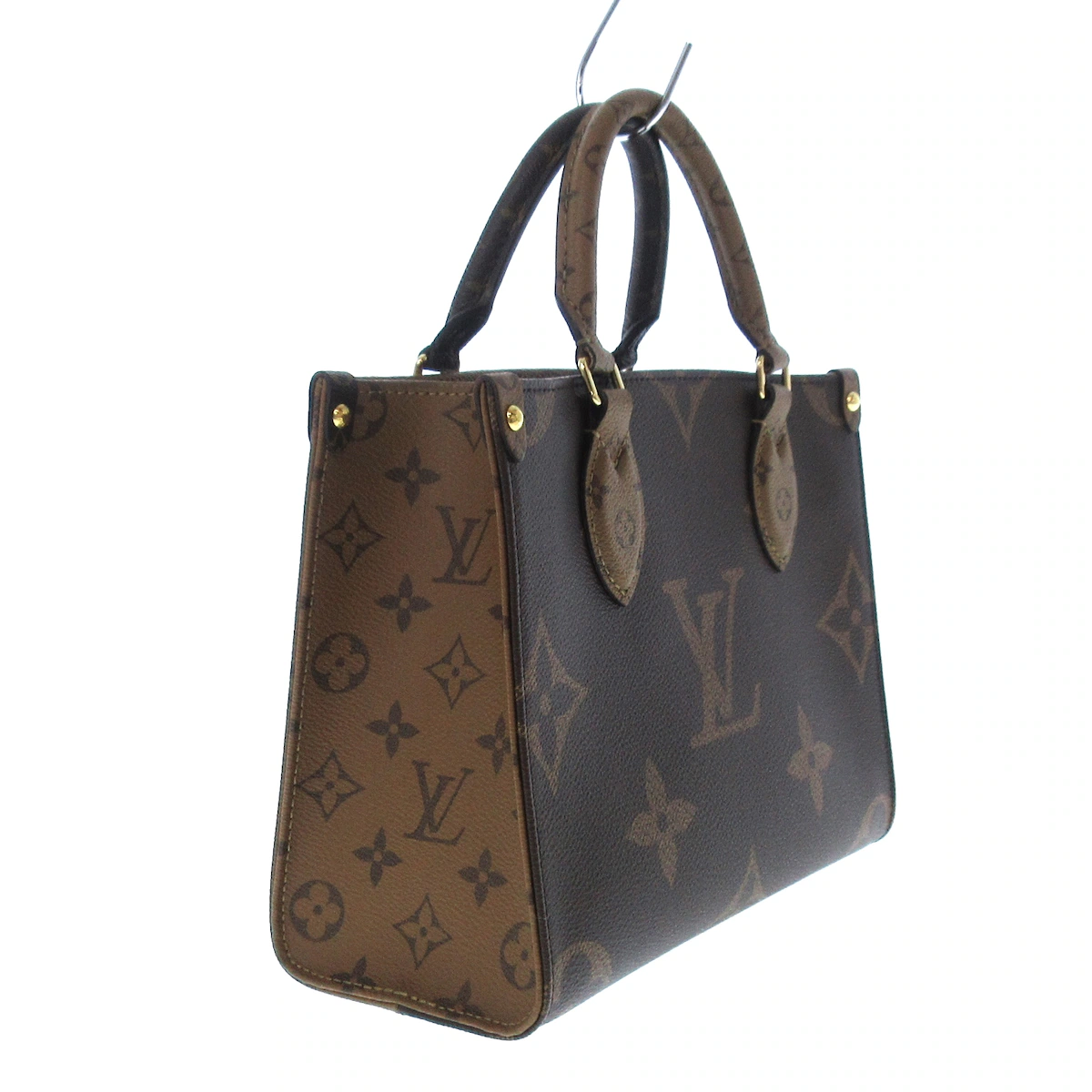 PRE-OWNED LV Onthego PM Monogram Reverse Tote Bag Shoulder Bag