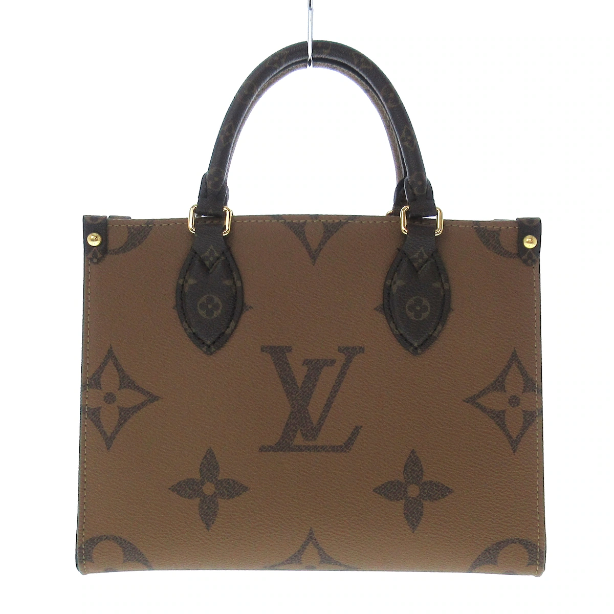 PRE-OWNED LV Onthego PM Monogram Reverse Tote Bag Shoulder Bag